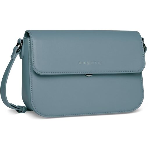 Bugatti Crossbody kabelka cez plece ALMATA M 49666339 modrá predná strana
