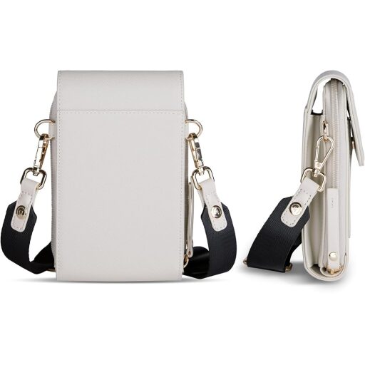 Bugatti Dámska crossbody kabelka ELLA 496636S50 béžová zadný a bočný pohľad