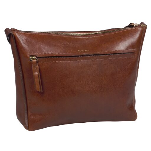 BURKELY dámska crossbody kabelka Fine Florence 1001701.34.23 hnedá zadná strana