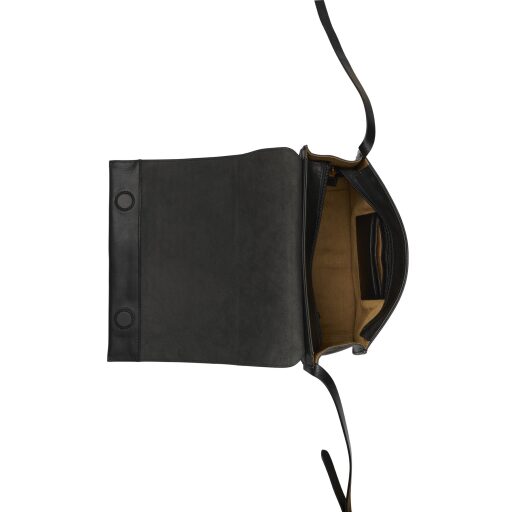 BURKELY dámska crossbody kabelka Fine Florence 1001703.34.10 čierna otvorená