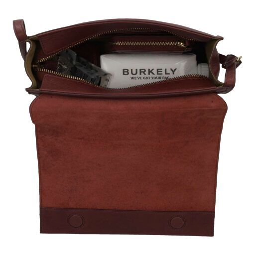 BURKELY dámska crossbody kabelka Fine Florence 1001703.34.51 burgundy otvorená