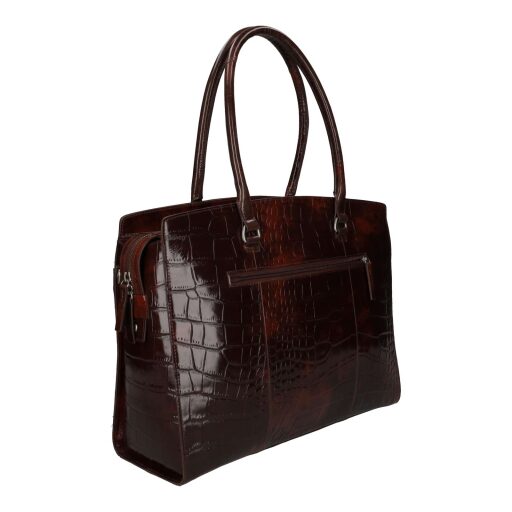 BURKELY dámska kabelka na notebook 15,6" Cool Colbie 1000432.29.97 burgundy zadná strana