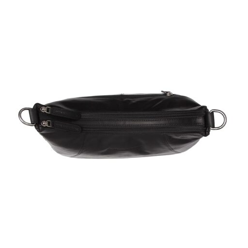 Kožená crossbody kabelka The Chesterfield Brand Marle C48.129700 čierna
