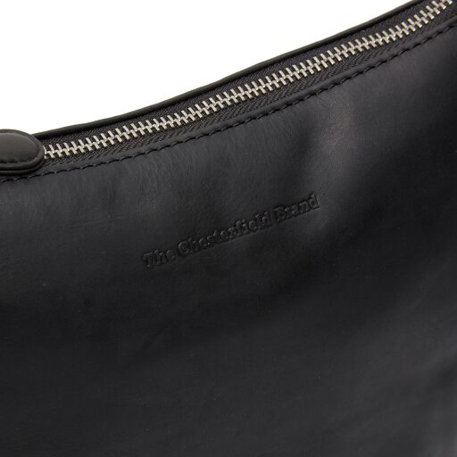 Kožená kabelka cez rameno Redding čierna C48.130700 - logo značky The Chesterfield Brand