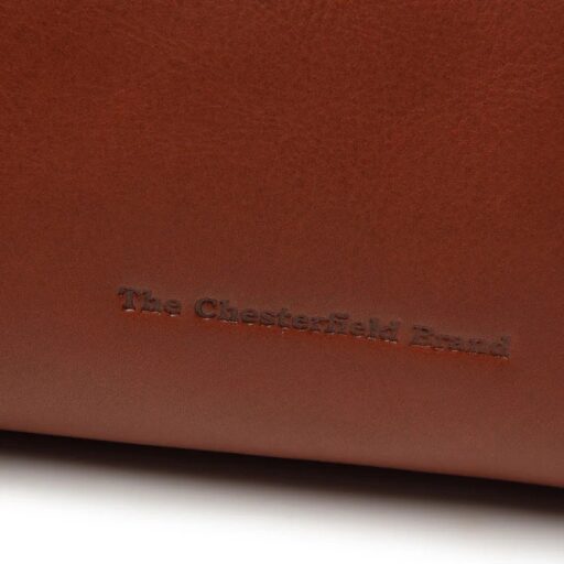 The Chesterfield Brand dámska kožená kabelka do ruky aj cez rameno Dalford C48.140931 koňaková logo