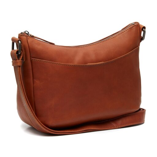 The Chesterfield Brand Malá kožená kabelka cez rameno / crossbody Henderson C48.130931 koňaková