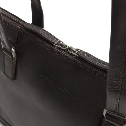 The Chesterfield Brand Dámska kožená kabelka Isara C40.111001 hnedá obojsmerný zips