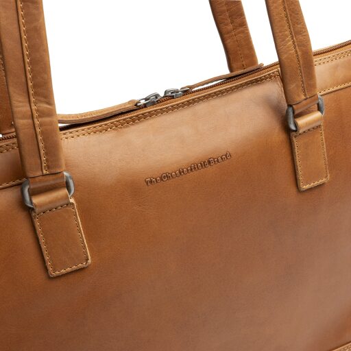 The Chesterfield Brand Dámska kožená kabelka Isara C40.111031 koňaková logo