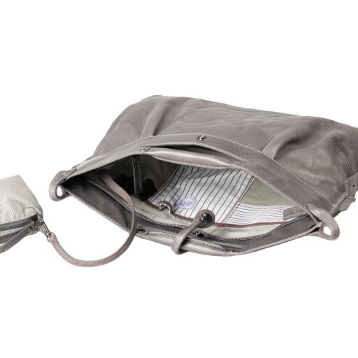 Aunts & Uncles kabelka cez rameno / crossbody 2v1 Grandma´s Luxury Club Mrs. Muffin 40301-116 šedá otvorená