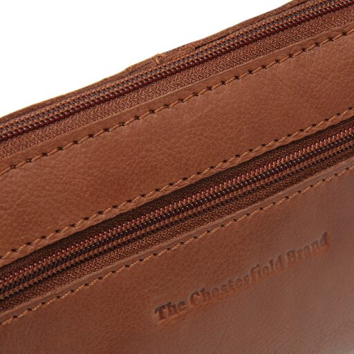 The Chesterfield Brand Dámska kožená kabelka cez plece Osaka C48.137031 koňaková