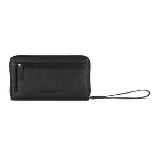 Bugatti dámska kožená peňaženka RFID Black Magic 49127001 čierna zadná strana