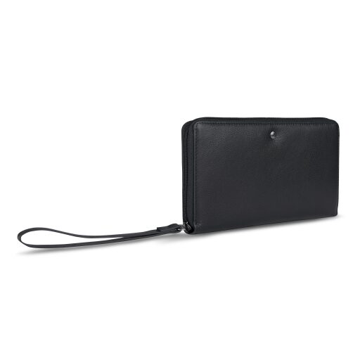 Bugatti dámska kožená peňaženka RFID Black Magic 49127001 čierna predná strana
