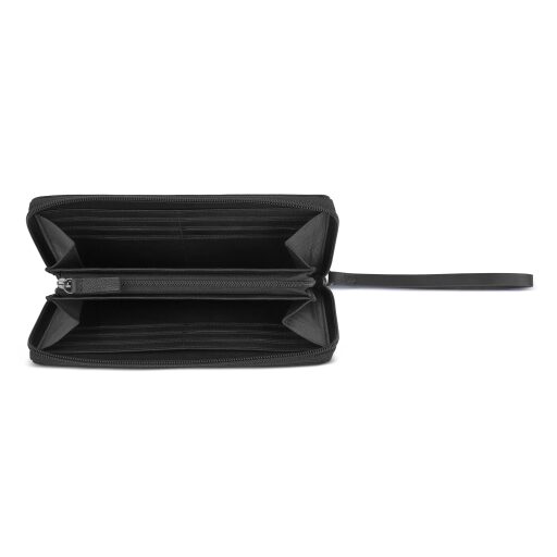 Bugatti dámska kožená peňaženka RFID Black Magic 49127001 čierna otvorená