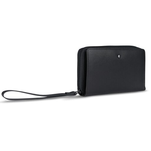 Bugatti dámska kožená peňaženka RFID Black Magic 49127401 čierna predná strana