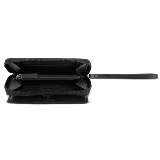 Bugatti dámska kožená peňaženka RFID Black Magic 49127401 čierna otvorená