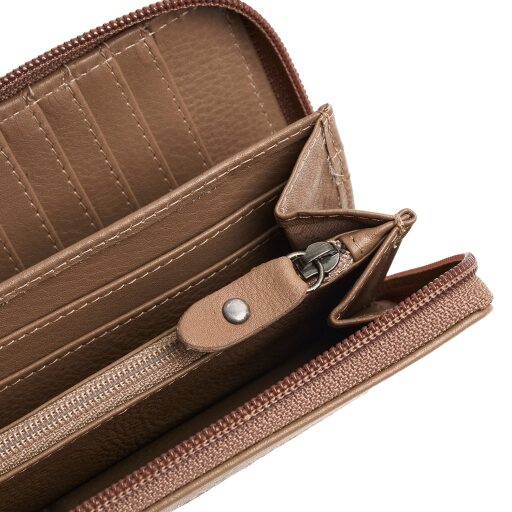 The Chesterfield Brand Dámska kožená peňaženka RFID Mirelle béžová na mince