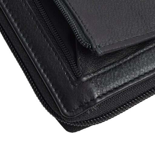 The Chesterfield Brand Dámska kožená peňaženka RFID Mirelle čierna detail