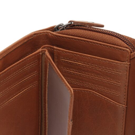 The Chesterfield Brand Dámska kožená peňaženka RFID Zelan C08.062431 koňaková