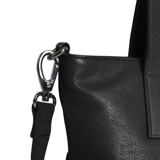 DANIEL RAY dámska kožená shopper kabelka Ulverstone DRL18.1593.00 čierna detail
