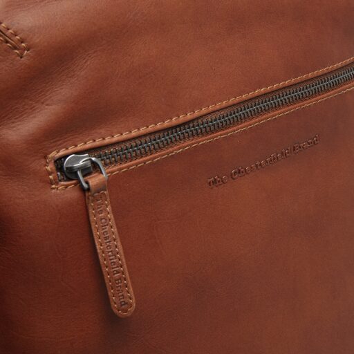 The Chesterfield Brand Kožený batoh na notebook Filmore C58.071031 koňakový logo