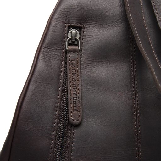 The Chesterfield Brand Dámsky kožený batôžtek Howard C58.070401 hnedý zips zadné vrecko