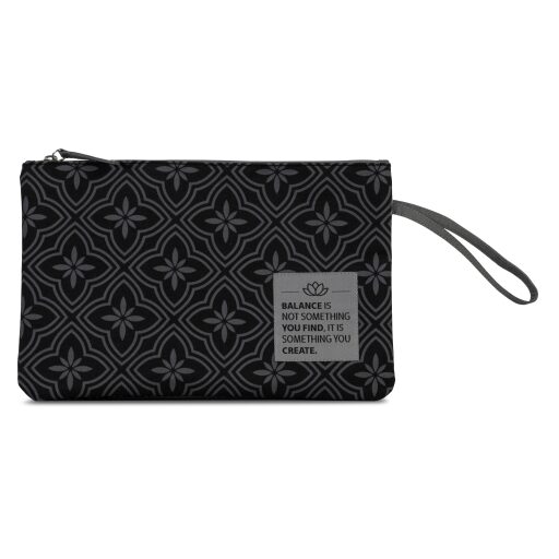 Fabrizio Bikini bag - taška na plavky 50475-0100 čierna s grafickým vzorom