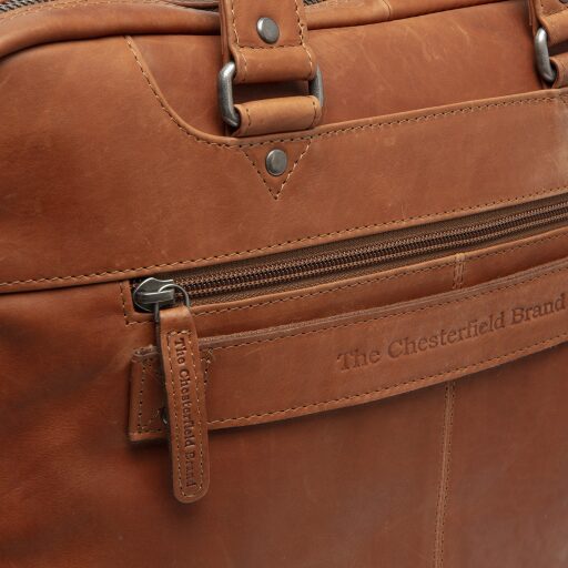 The Chesterfield Brand Kožená taška na notebook Montara C40.110631 koňaková zadné vrecko