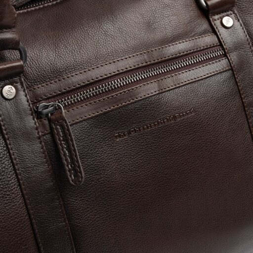 The Chesterfield Brand Kožená cestovná taška - weekender Amaris C20.006501 hnedá predná priehradka
