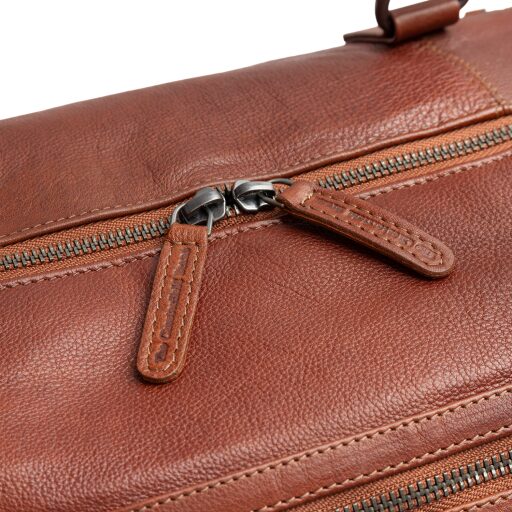 The Chesterfield Brand Kožená cestovná taška - weekender Amaris C20.006531 koňaková dvojcestný zips