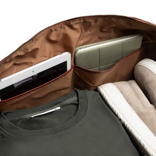 The Chesterfield Brand Kožená cestovná taška - weekender Amaris C20.006531 koňaková priestranná