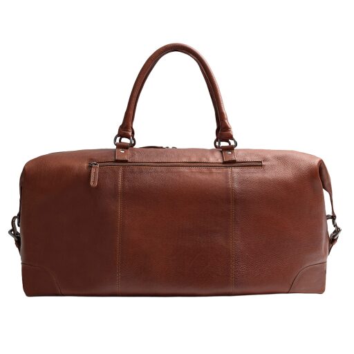 The Chesterfield Brand Kožená cestovná taška - weekender Amaris C20.006531 koňaková zadná strana