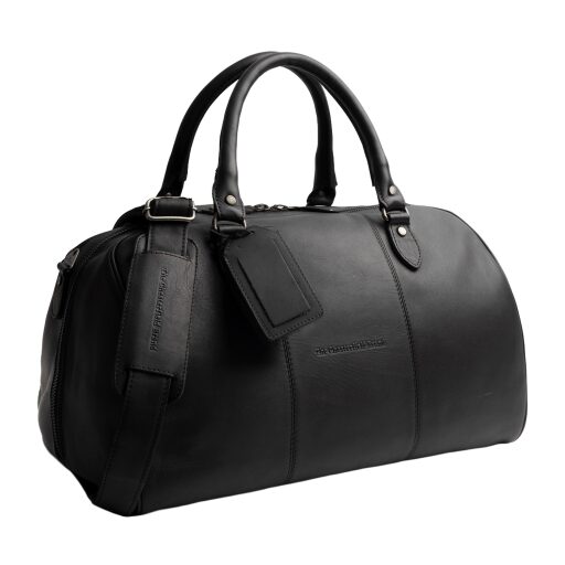 The Chesterfield Brand Kožená cestovná taška - weekender  C20.007000 Liam II čierna predná strana