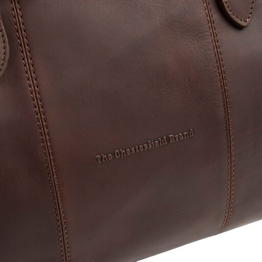 The Chesterfield Brand Kožená cestovná taška - weekender C20.007001 Liam II hnedá logo