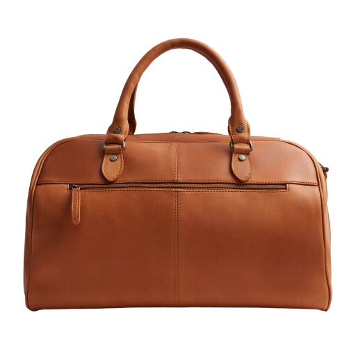 The Chesterfield Brand Kožená cestovná taška - weekender C20.007031 Liam II koňak zadná strana