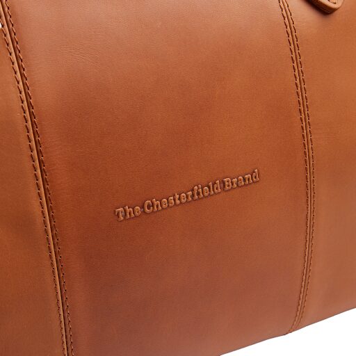 The Chesterfield Brand Kožená cestovná taška - weekender C20.007031 Liam II koňak logo