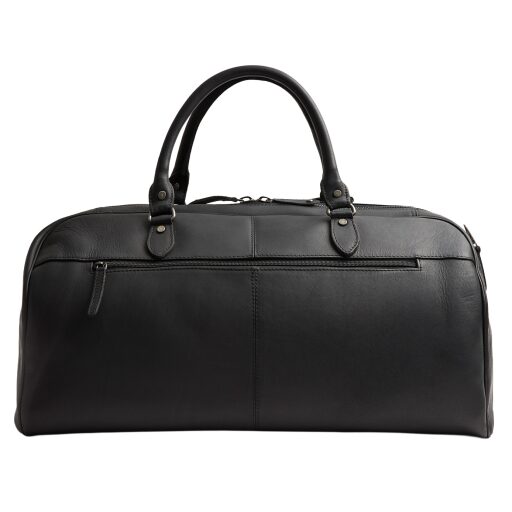 The Chesterfield Brand Kožená cestovná taška - weekender C20.007100 William II čierna zadná strana