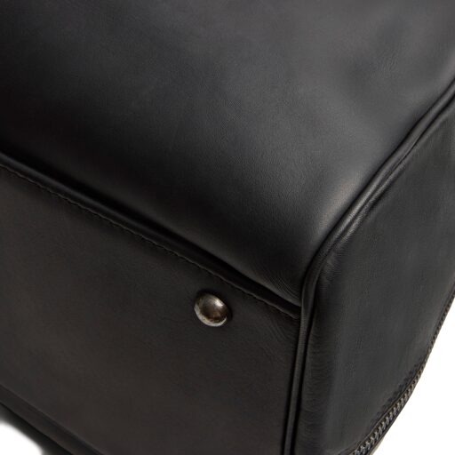 The Chesterfield Brand Kožená cestovná taška - weekender C20.007100 William II čierna detail