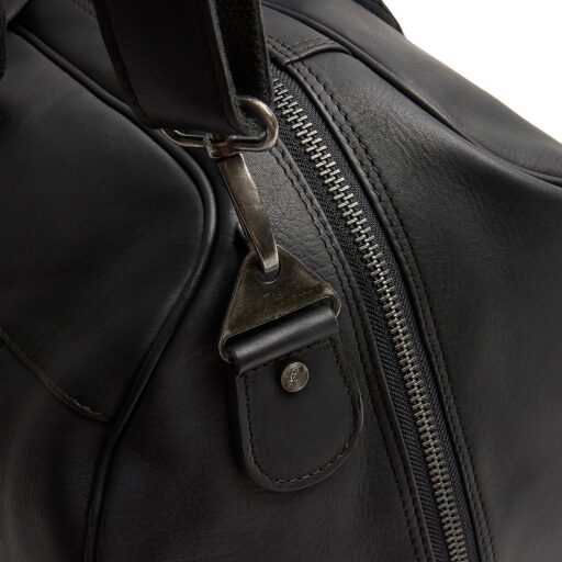 The Chesterfield Brand Kožená cestovná taška - weekender C20.007100 William II čierna detail pracka