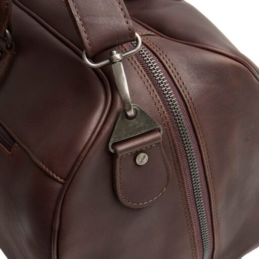 The Chesterfield Brand Kožená cestovná taška - weekender C20.007101 William II hnedá detail pracka