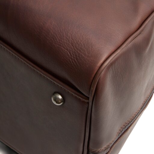 The Chesterfield Brand Kožená cestovná taška - weekender C20.007101 William II hnedá detail