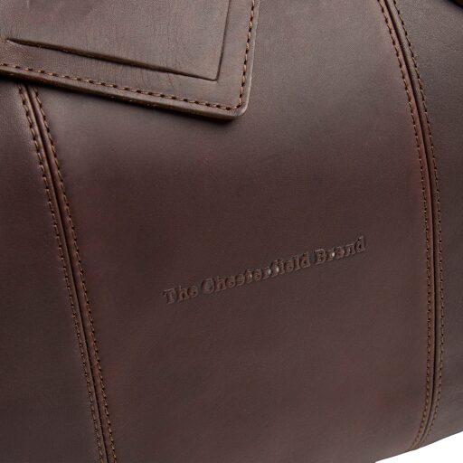 The Chesterfield Brand Kožená cestovná taška - weekender C20.007101 William II hnedá logo
