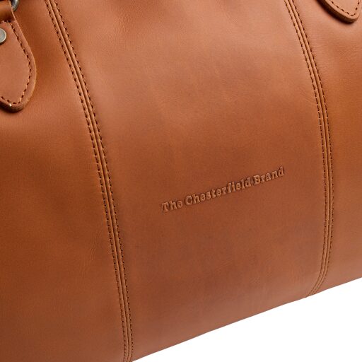 The Chesterfield Brand Kožená cestovná taška - weekender C20.007131 William II koňak logo