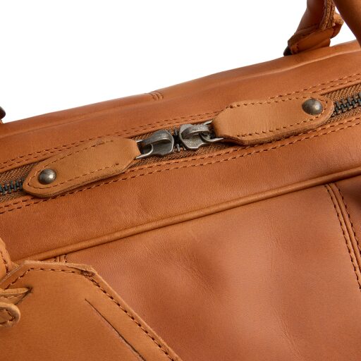 The Chesterfield Brand Kožená cestovná taška - weekender C20.007131 William II koňak obojsmerný zips