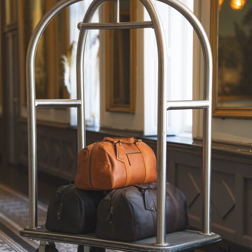 The Chesterfield Brand Kožená cestovná taška - weekender Rivaro C20.006131 koňaková