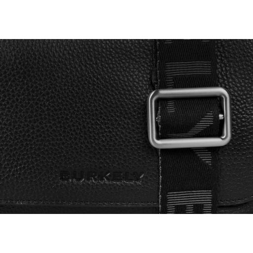 BURKELY Kožená crossbody kabelka Always Ava 1001204.65.10 čierna logo