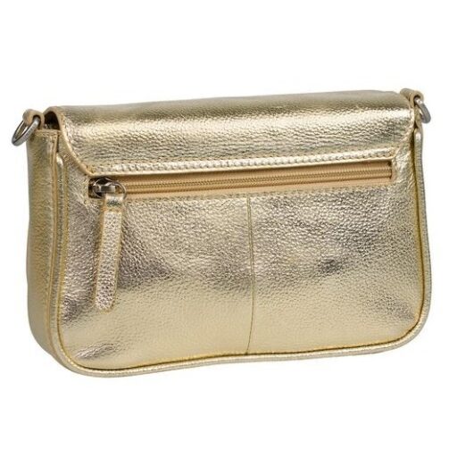 BURKELY Kožená crossbody kabelka Always Ava 1001204.65.67 zlatá zadná strana