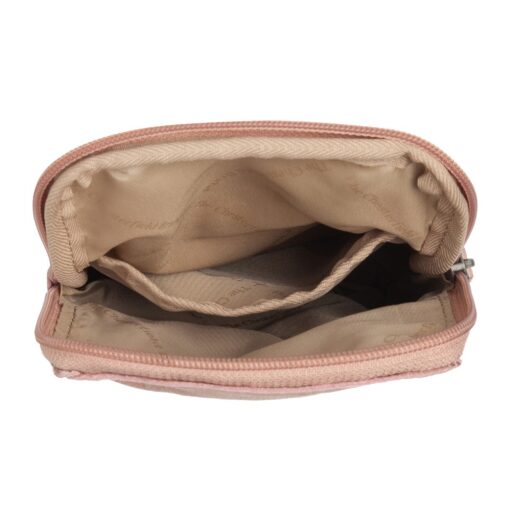 The Chesterfield Brand Kožená crossbody taška Cambridge C58.033009 svetloružová otvorená
