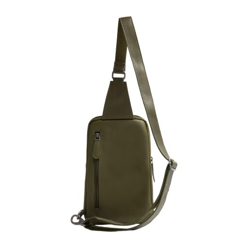 The Chesterfield Brand Kožená crossbody taška Isley C58.034702 olivová zadná strana