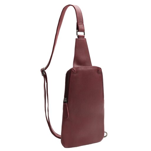 The Chesterfield Brand Kožená crossbody taška Isley C58.034718 vínovo červená predná strana