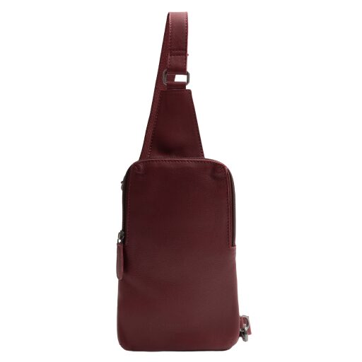 The Chesterfield Brand Kožená crossbody taška Isley C58.034718 vínovo červená